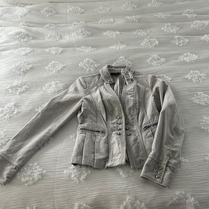 Brand new with tags size 2 White House blanket market light gray blazer